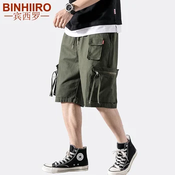 BINHIIRO Streetwear Men's Shorts Fashion Big Pocket Cotton Cargo Shorts Elastic Waist Hip Hop Jogging Brand Casual Shorts male
BINHIIRO Streetwear Men's Shorts Fashion Big Pocket Cotton Cargo Shorts Elastic Waist Hip Hop Jogging Brand Casual Shorts male