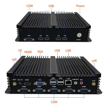 Mini PC Intel Core i5 6200U CPU 2/4/8G DDR3 Optional 6 com Corei7 i3 Mini Industrial Computer Fanless PC Chassis Celeron J1900
Mini PC Intel Core i5 6200U CPU 2/4/8G DDR3 Optional 6 com Corei7 i3 Mini Industrial Computer Fanless PC Chassis Celeron J1900