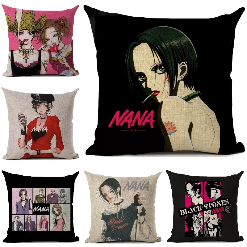 Nana Anime Japanese Harajuku Manga Pillow Cover Living Room Sofa Square Throw Pillows Home Decoration Cushion Cover 
Nana Anime Japanese Harajuku Manga Pillow Cover Living Room Sofa Square Throw Pillows Home Decoration Cushion Cover