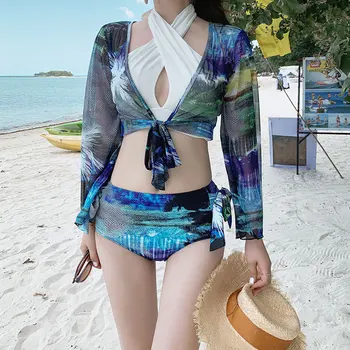 2019 Bikini Bathing Suit Push Up Swimming For Women Long Sleeve Split Hot Swimsuit Three Piece Korean Ins Slim Plus Size Print
2019 Bikini Bathing Suit Push Up Swimming For Women Long Sleeve Split Hot Swimsuit Three Piece Korean Ins Slim Plus Size Print