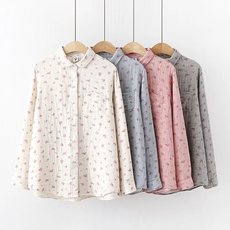 camisas mujer 2019 sweet lolita shirt mori girls winter Japanese pastoral style long sleeve pink grey beige blue print blouse 
camisas mujer 2019 sweet lolita shirt mori girls winter Japanese pastoral style long sleeve pink grey beige blue print blouse