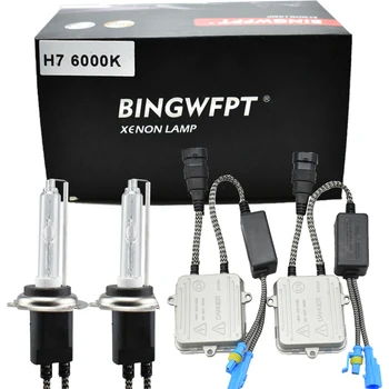 

BINGWFPT 55W HID kit xenon kit H7 4300K 5000K 6000K H1 H3 H11 H8 H9 9006 HB4 9005 HB3 H10 H13 880 881 H27 headlight bulbs
