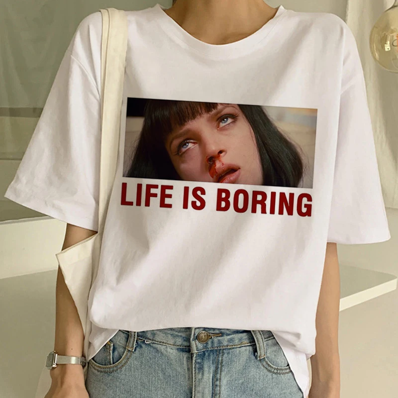 New Pulp Fiction Funny Harajuku Aesthetic T Shirt Women Mia Wallace Ulzzang T-shirt Grunge Virgin Mary Mia Tshirt Top Tee Female
New Pulp Fiction Funny Harajuku Aesthetic T Shirt Women Mia Wallace Ulzzang T-shirt Grunge Virgin Mary Mia Tshirt Top Tee Female