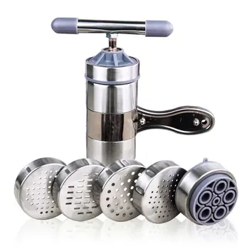 Stainless Steel Noodle Maker With 5 Models Manual Noodles Press Pasta Machine Kitchen Tools Vegetable Fruit Juicer
Stainless Steel Noodle Maker With 5 Models Manual Noodles Press Pasta Machine Kitchen Tools Vegetable Fruit Juicer