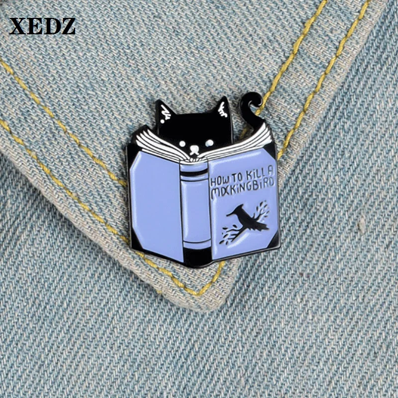 XEDZ Dark Assassin Cat Reading Blue Letter Magic Book Animal Badge Exquisite Personalized Enamel Pin Lapel Cloth Brooch Jewelry
XEDZ Dark Assassin Cat Reading Blue Letter Magic Book Animal Badge Exquisite Personalized Enamel Pin Lapel Cloth Brooch Jewelry