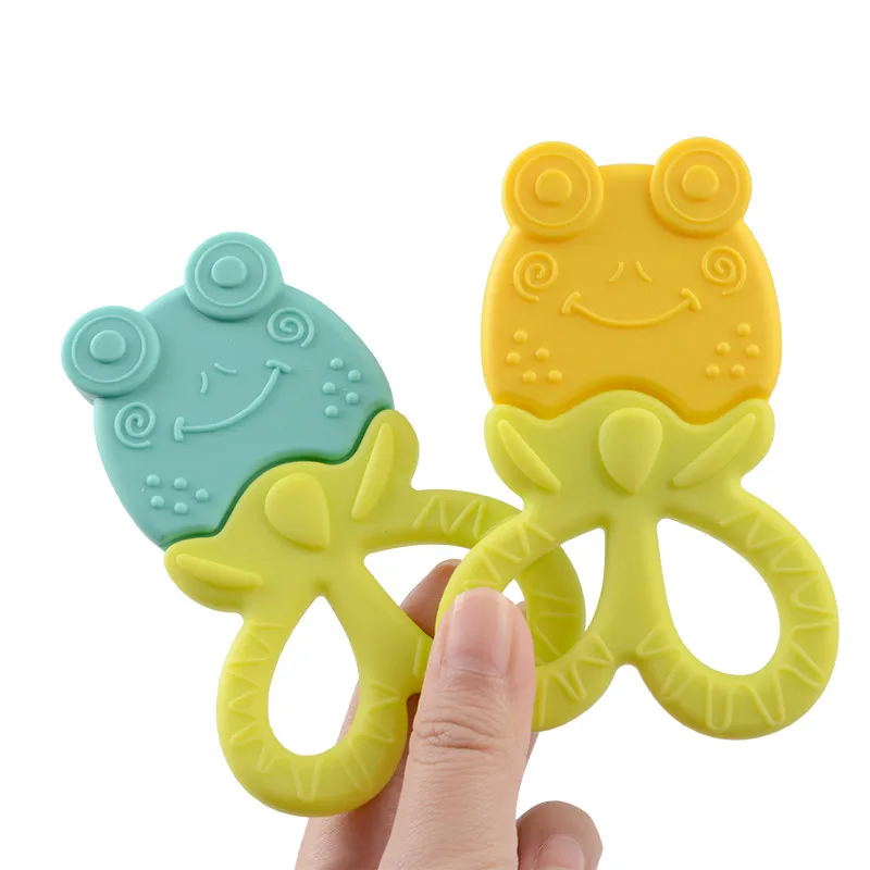 Chenkai 5PCS BPA Free Silicone Frog Animal Teether Pendant Nursing DIY Baby Pacifier Dummy Sensory Toddle Toys Accessories | Мать и