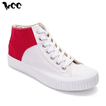 New Men High Top Canvas Shoes Unisex Lace-up Casual Sneakers Stylish Mixed Color Male Skate Footwear Student Anti-skid Design
New Men High Top Canvas Shoes Unisex Lace-up Casual Sneakers Stylish Mixed Color Male Skate Footwear Student Anti-skid Design