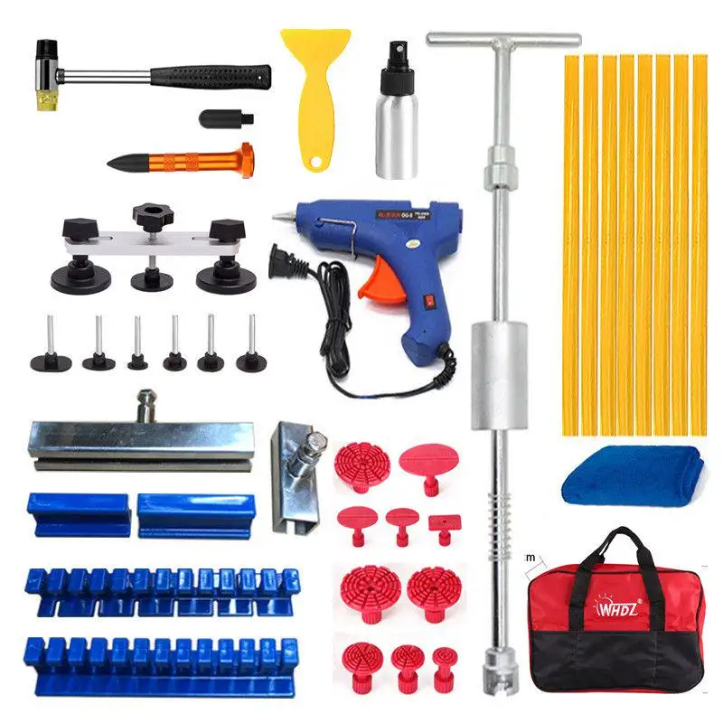 Paintless Dent Repair Tools Dent Repair Kit Dent Removal Tool Slide Hammer Dent Puller Tab Kit for car body repair with glue gun
Paintless Dent Repair Tools Dent Repair Kit Dent Removal Tool Slide Hammer Dent Puller Tab Kit for car body repair with glue gun