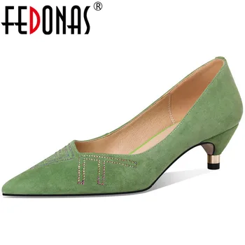 FEDONAS Women Kid Suede Crystal Glitters Pointed Toe Pumps Night Club Prom Shoes Spring Summer Rome Strange Heeled Shoes Woman
FEDONAS Women Kid Suede Crystal Glitters Pointed Toe Pumps Night Club Prom Shoes Spring Summer Rome Strange Heeled Shoes Woman