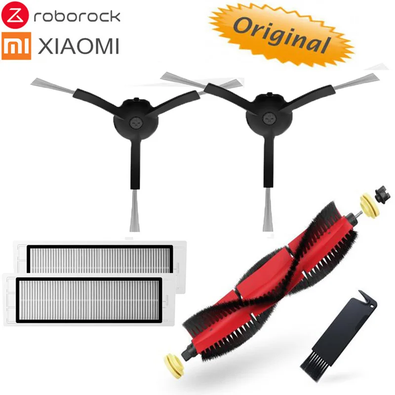Original Xiaomi/Roborock S55 E35 T4 T65 Robot Vacuum Part Black Side Brush Filter Brush Cover Detachable Main Brush Pack
Original Xiaomi/Roborock S55 E35 T4 T65 Robot Vacuum Part Black Side Brush Filter Brush Cover Detachable Main Brush Pack