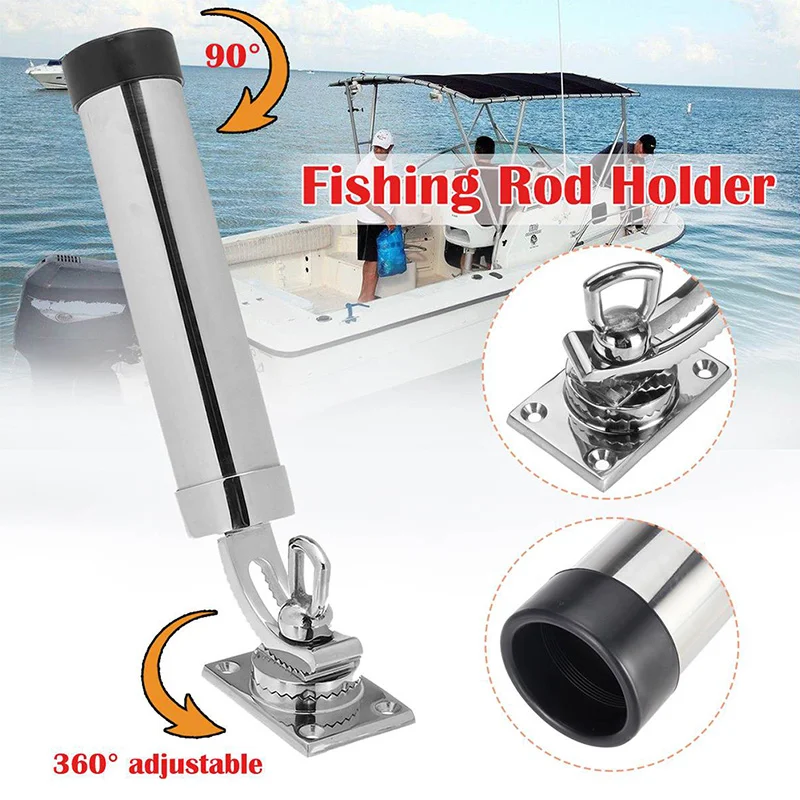 Adjustable Fishing Rod Holder Deck Mount 316 Stainless Steel for Boat Yacht PAK55
Adjustable Fishing Rod Holder Deck Mount 316 Stainless Steel for Boat Yacht PAK55
