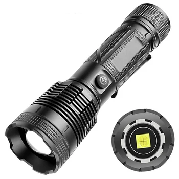 New Zoomable XHP90 Outdoor Flashlight Aluminum Input And Output Multi-functional Tactical High Lumen Bike Hunting Camping Tourch
New Zoomable XHP90 Outdoor Flashlight Aluminum Input And Output Multi-functional Tactical High Lumen Bike Hunting Camping Tourch