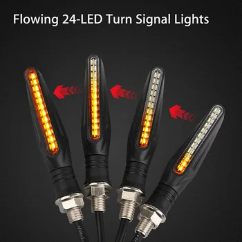 Motorcycle Turn Signal 24 LEDs Lights Flowing High Brightness Light Indicators Warning Lamp Pack of 2 or 4pcs
Motorcycle Turn Signal 24 LEDs Lights Flowing High Brightness Light Indicators Warning Lamp Pack of 2 or 4pcs
