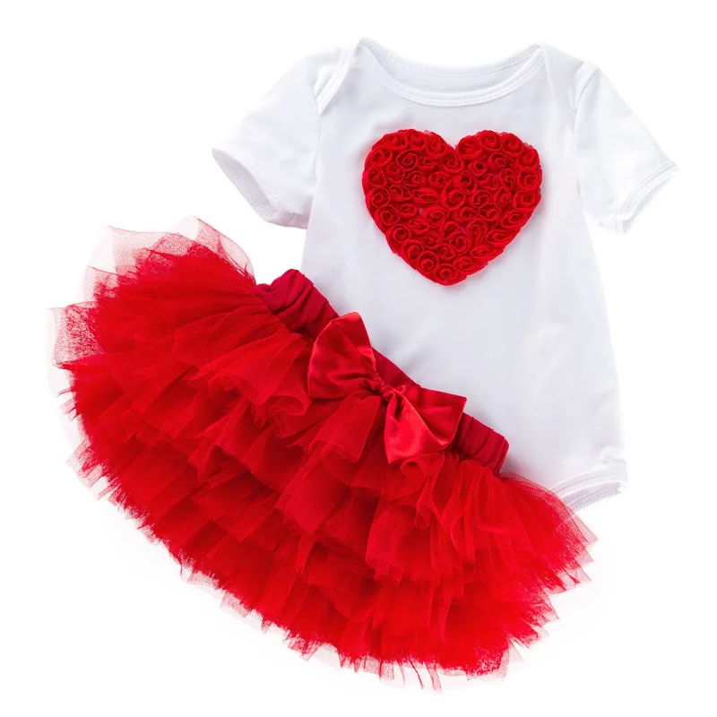 Фото Для маленьких девочек одежда для детей подарок на день Святого Валентина