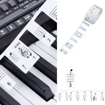 88 Keys Black Musical Symbol Sticker Piano Stickers Music Sticker Practical Beginner Study Tool Professional Universal
88 Keys Black Musical Symbol Sticker Piano Stickers Music Sticker Practical Beginner Study Tool Professional Universal