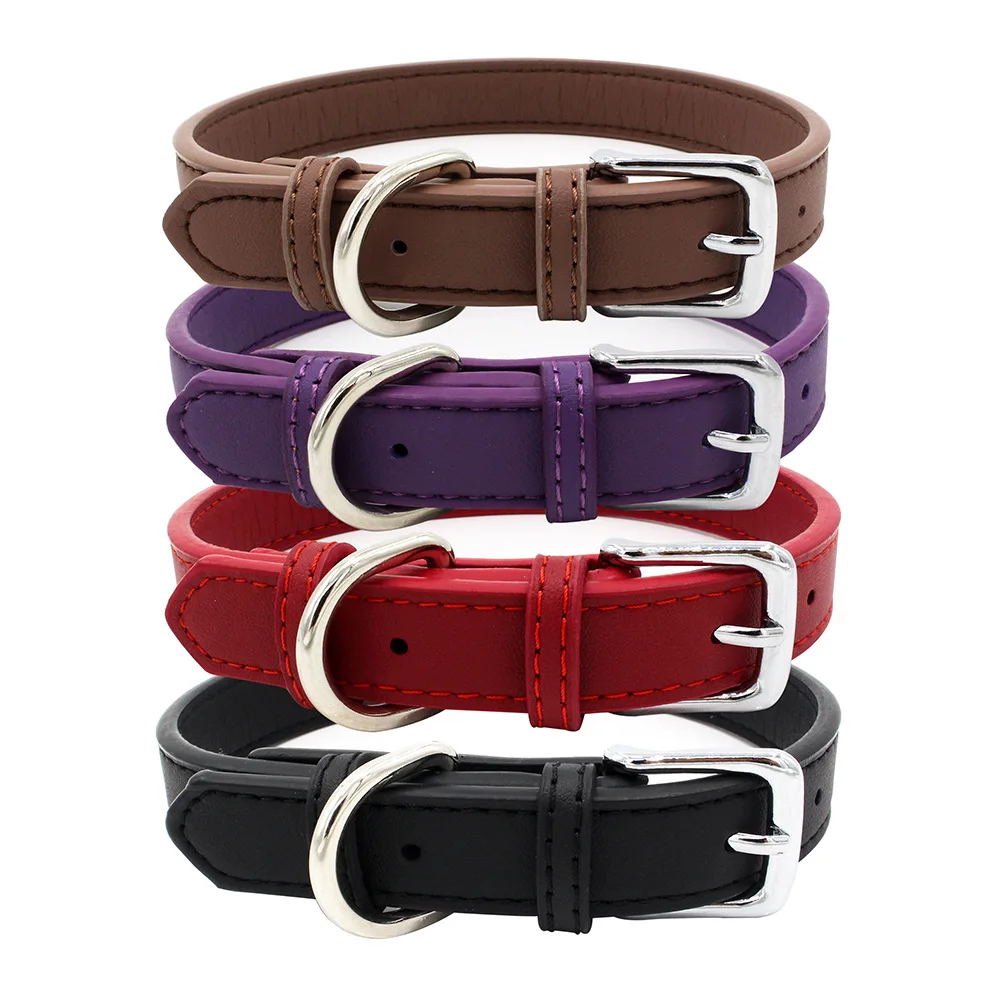 Simple Style Dog Collars Solid Color PU Leather Personalize Adjustable Pet Collar For Small Medium Dogs Comfortable Dogs Product
Simple Style Dog Collars Solid Color PU Leather Personalize Adjustable Pet Collar For Small Medium Dogs Comfortable Dogs Product