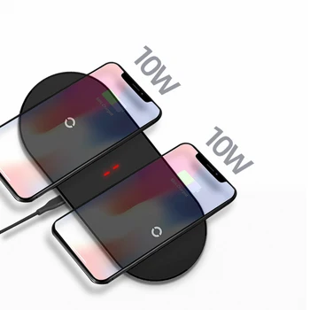 Dual Seat Wireless Charger for Samsung S20 S10 Double Fast Charging Dock Pad for IPhone 11 XS XR X 8 Airpods Pro WirelessCharger
Dual Seat Wireless Charger for Samsung S20 S10 Double Fast Charging Dock Pad for IPhone 11 XS XR X 8 Airpods Pro WirelessCharger