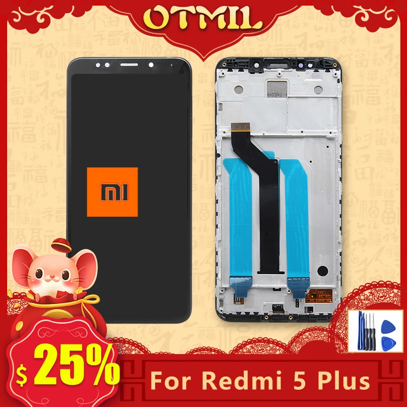 Original 5.99" For XIAOMI Redmi 5 Plus LCD Display Touch Screen with Frame Digitizer Replacemt For XIAOMI Redmi 5 Plus screen
Original 5.99" For XIAOMI Redmi 5 Plus LCD Display Touch Screen with Frame Digitizer Replacemt For XIAOMI Redmi 5 Plus screen