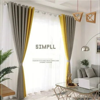Patchwork High Shading Curtains for Living Room Home Deco Bedroom Linen Curtain Fashionable Modern Style Custom Made
Patchwork High Shading Curtains for Living Room Home Deco Bedroom Linen Curtain Fashionable Modern Style Custom Made