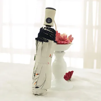 8 Ribs Automatic Mini Folding Umbrella Rain Women Creative Black Coating Begonia Flower Sun Parasol Umbrella Beige Female QZH003
8 Ribs Automatic Mini Folding Umbrella Rain Women Creative Black Coating Begonia Flower Sun Parasol Umbrella Beige Female QZH003