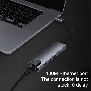 Type-C To HDMI Ethernet RJ45 Wired Networks with 2 USB3.0 Port OTG Adapter Hub for Computer Mobile Phone DJA88
Type-C To HDMI Ethernet RJ45 Wired Networks with 2 USB3.0 Port OTG Adapter Hub for Computer Mobile Phone DJA88