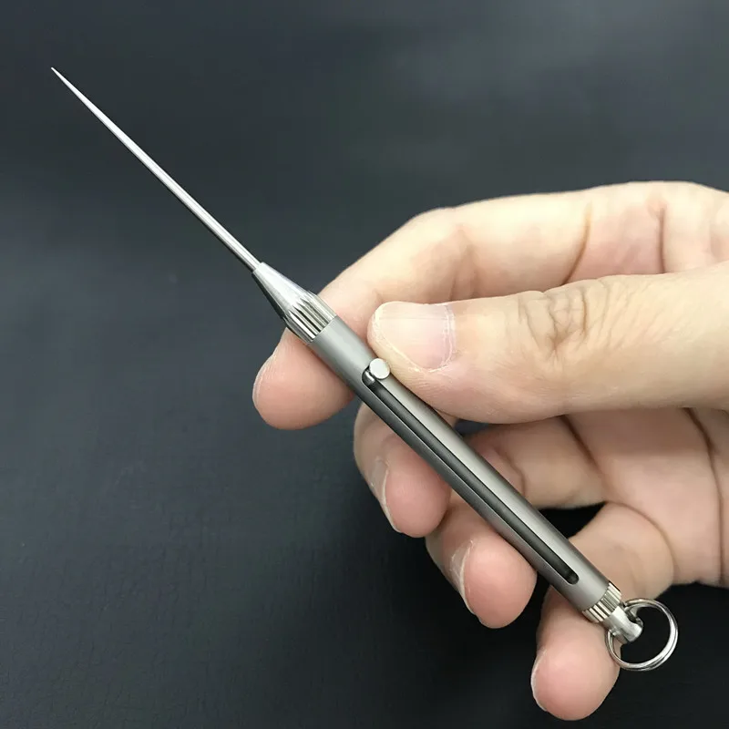 Camping Titanium Toothpick Fruit Fork Outdoor Picnic Titanium Alloy Fruit Stick Tableware EDC Tools
Camping Titanium Toothpick Fruit Fork Outdoor Picnic Titanium Alloy Fruit Stick Tableware EDC Tools