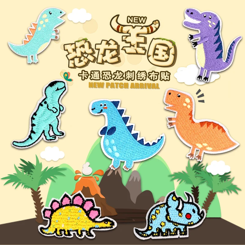 8pcs Cartoon Dinosaur Embroidered Patches on Clothes Iron on Children Boy Badges Thermal Sticker Patch Applique for Clothing
8pcs Cartoon Dinosaur Embroidered Patches on Clothes Iron on Children Boy Badges Thermal Sticker Patch Applique for Clothing