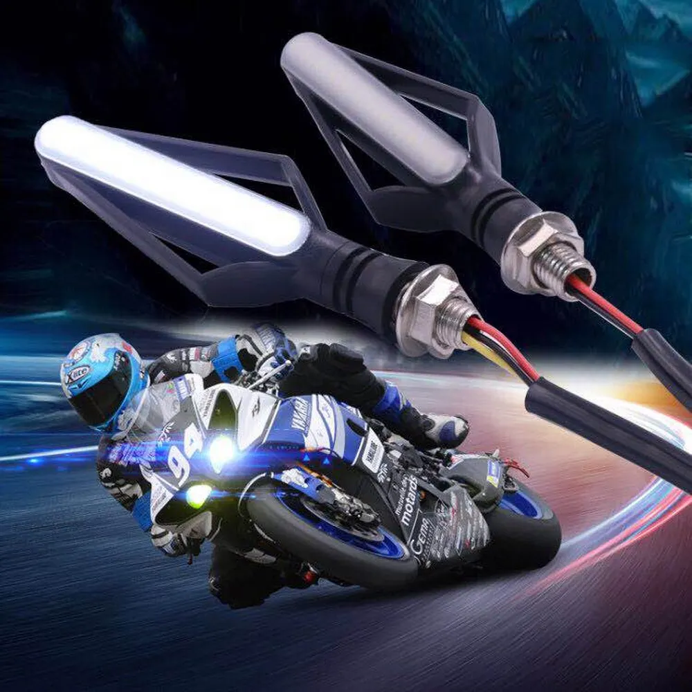 4pcs 12V Motorcycle LED Indicating Turn Light Rocket Head Two-color Sequential Flowing Indicator Light Universal Steering Lamp
4pcs 12V Motorcycle LED Indicating Turn Light Rocket Head Two-color Sequential Flowing Indicator Light Universal Steering Lamp