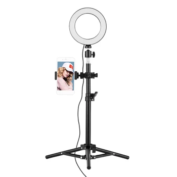 16cm LED Ring Light Video Light+50cm Light Stand Mini Ball Head 3000-6500Kfor Live Streaming Photography Video Recording Make-up
16cm LED Ring Light Video Light+50cm Light Stand Mini Ball Head 3000-6500Kfor Live Streaming Photography Video Recording Make-up