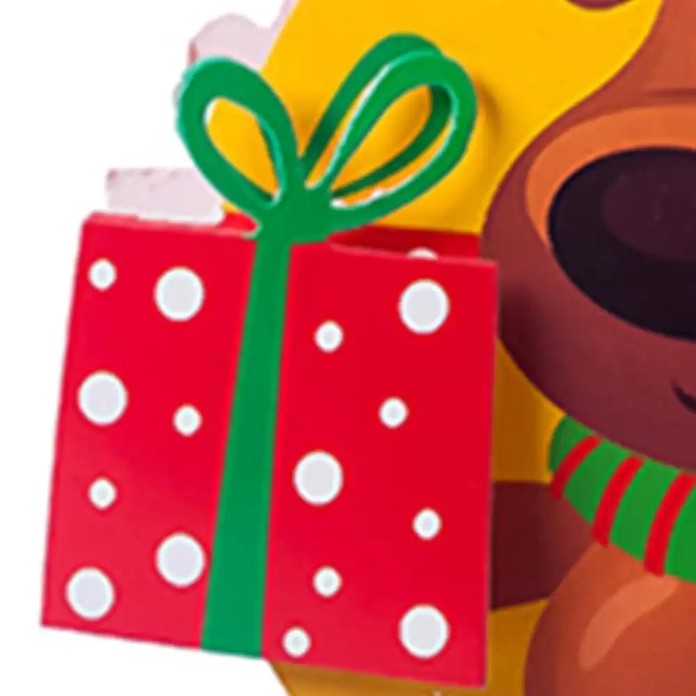 cartoon christmas candy bags santa claus snowman elk decor