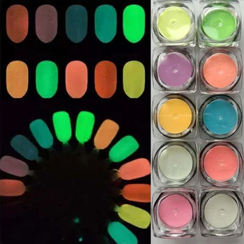 10Pcs/set Fluorescent Nail Powder Neon Colorful Nail Art Glitter Pigment 3D Glow Luminous Dust Decorations Tools
10Pcs/set Fluorescent Nail Powder Neon Colorful Nail Art Glitter Pigment 3D Glow Luminous Dust Decorations Tools