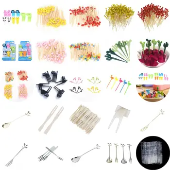1-100pcs Disposable Bamboo Fork Twisted Party Buffet Fruit Desserts Food Cocktail Sandwich Fork Stick Pick Skewer Cartoon Forks
1-100pcs Disposable Bamboo Fork Twisted Party Buffet Fruit Desserts Food Cocktail Sandwich Fork Stick Pick Skewer Cartoon Forks