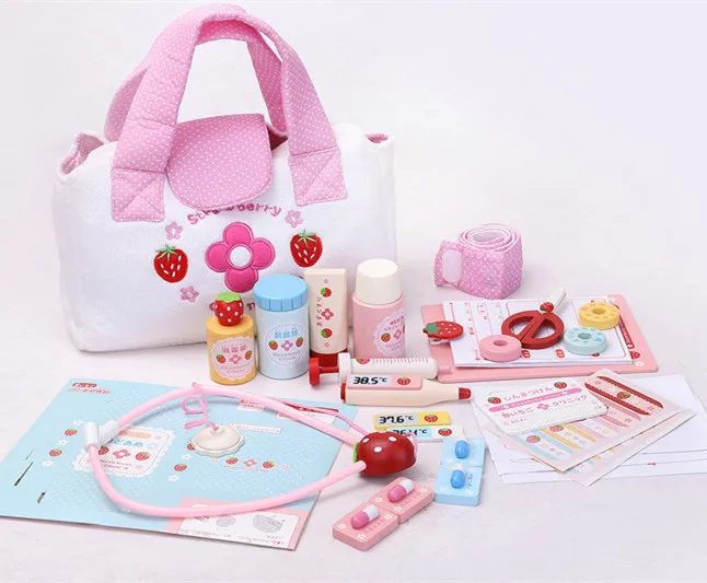 Children Cloth Bag Medicine Cabinet RB37 Play House Doctor Wooden Early Childhood Educational Toy 0.8 
Children Cloth Bag Medicine Cabinet RB37 Play House Doctor Wooden Early Childhood Educational Toy 0.8