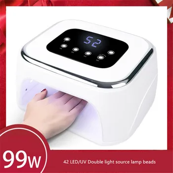 99W Nail Lamp Infrared intelligent induction 42 LED/UV Double light source lamp beads Dry quickly and efficiently
99W Nail Lamp Infrared intelligent induction 42 LED/UV Double light source lamp beads Dry quickly and efficiently