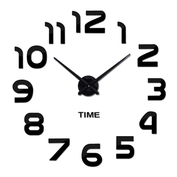 Black Acrylic Digital Mirror Wall Clock 3D DIY Large Clock Watch Mirror Sticker Home Decoration Living Room Modern Design
Black Acrylic Digital Mirror Wall Clock 3D DIY Large Clock Watch Mirror Sticker Home Decoration Living Room Modern Design