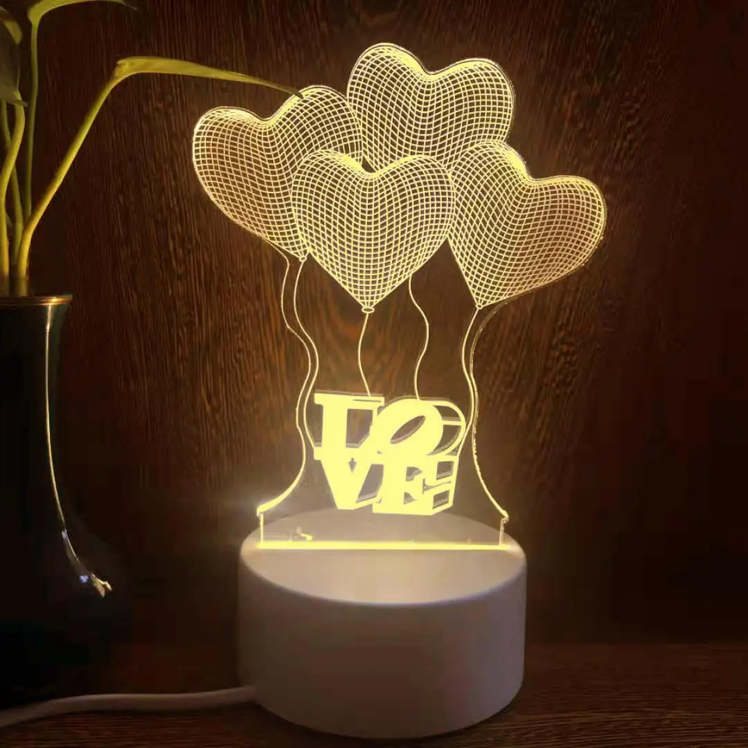 Table Lamp LED Night Lights LED Lamp Luminous Romantic Modern with Base DC 5V Warm White 3D Home Decorative Display Indoor
Table Lamp LED Night Lights LED Lamp Luminous Romantic Modern with Base DC 5V Warm White 3D Home Decorative Display Indoor