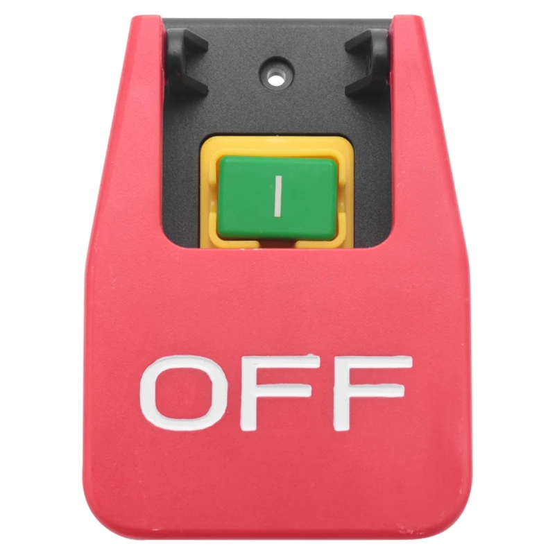 Фото Off-On Red Cover Emergency Stop Push Button Switch 16A Power-Off/Undervoltage Protection Electromagnetic Start | Игрушки и хобби