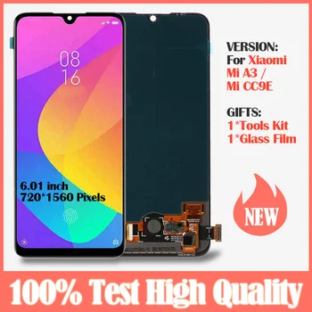 AMOLED 6.01" Display for Xiaomi Mi A3 lcd Display +Touch Screen Digitizer Assembly Replacement For Xiaomi CC9e LCD screen