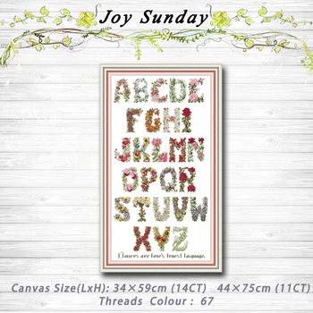 Letter - Flower decor painting 14CT 11CT counted cross stitch kits embroidery sets Needlework Sets Home decor
Letter - Flower decor painting 14CT 11CT counted cross stitch kits embroidery sets Needlework Sets Home decor