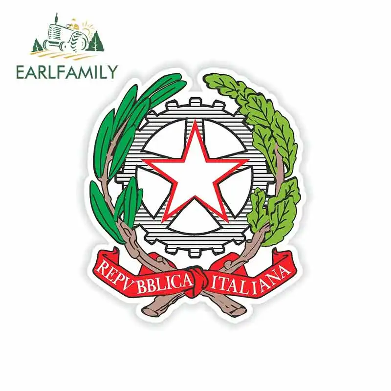 EARLFAMILY 13cm x 11.2cm for Italy Coat of Arms Logo Car Sticker Vinyl Sunscreen RV VAN JDM Car Accessories Graphics Waterproof
EARLFAMILY 13cm x 11.2cm for Italy Coat of Arms Logo Car Sticker Vinyl Sunscreen RV VAN JDM Car Accessories Graphics Waterproof