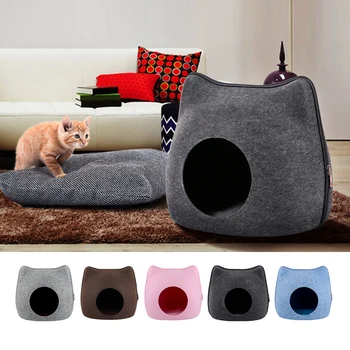 Removable Dog Cat Bed Cat Sleeping Bag Sofas Mat Zipper Felt Cloth Winter Warm Pet Puppy House Cat Nest With Detachable Cushion
Removable Dog Cat Bed Cat Sleeping Bag Sofas Mat Zipper Felt Cloth Winter Warm Pet Puppy House Cat Nest With Detachable Cushion