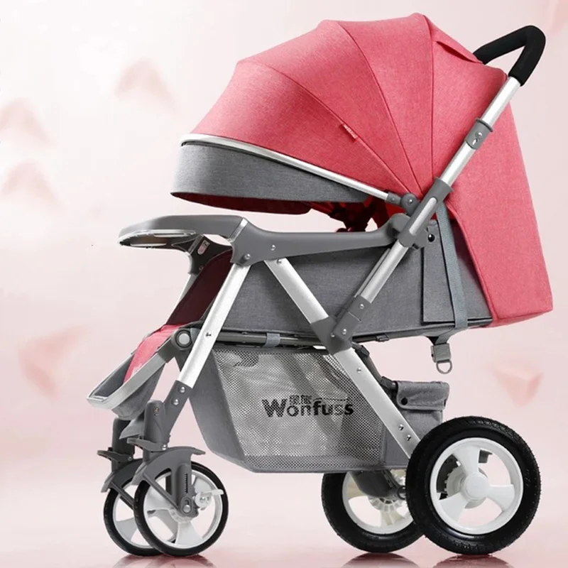 Stroller folding portable four-wheeled baby stroller high view portable stroller
Stroller folding portable four-wheeled baby stroller high view portable stroller