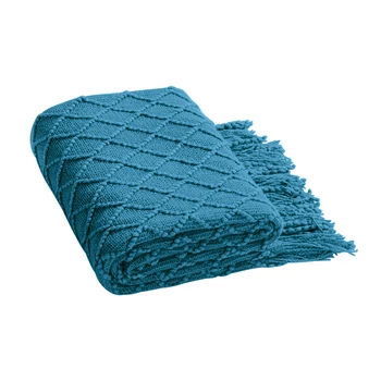 Living Room Throw Blanket Lightweight Grid Fashion Couch Travel For Sofa Bed Acrylic Knitted Office With Tassels Warm Sleeping 
Living Room Throw Blanket Lightweight Grid Fashion Couch Travel For Sofa Bed Acrylic Knitted Office With Tassels Warm Sleeping