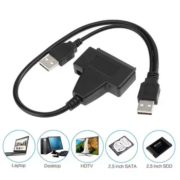 Converter Cable Good Toughness and Strong Endurance 30cm USB 2.0 to SATA 2.5/3.5 inch SSD Hard Disk Drive Adapter
Converter Cable Good Toughness and Strong Endurance 30cm USB 2.0 to SATA 2.5/3.5 inch SSD Hard Disk Drive Adapter