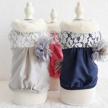 Winter Disfraces Para Perros Cotton Coat for Dogs Three Colors Pet Clothes with Lace Design and Warm Collar Clothes for Pet Dog
Winter Disfraces Para Perros Cotton Coat for Dogs Three Colors Pet Clothes with Lace Design and Warm Collar Clothes for Pet Dog