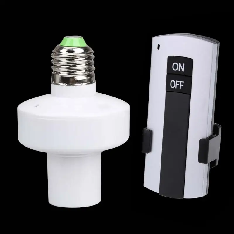 Electronic Wireless Remote E27 Control Light Lamp Holder Bulb Socket Lighting Lamp Bulb Holder Switch 220V for LED Bulb
Electronic Wireless Remote E27 Control Light Lamp Holder Bulb Socket Lighting Lamp Bulb Holder Switch 220V for LED Bulb