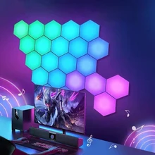 LED Night Light Hexagonal Light APP Controlled Smart Remote Control Cellular Light RGB Atmosphere Lamp Gaming Room Bedroom
LED Night Light Hexagonal Light APP Controlled Smart Remote Control Cellular Light RGB Atmosphere Lamp Gaming Room Bedroom