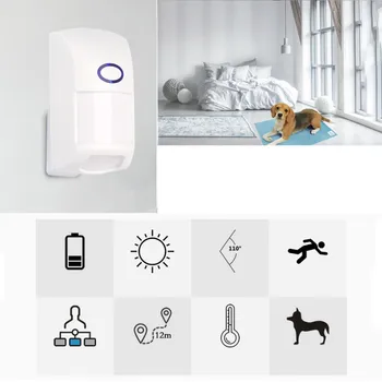Wireless Alarm Infrared Detector Anti-Pet PIR Sensor Detector With Wide-angle Alarm System
Wireless Alarm Infrared Detector Anti-Pet PIR Sensor Detector With Wide-angle Alarm System