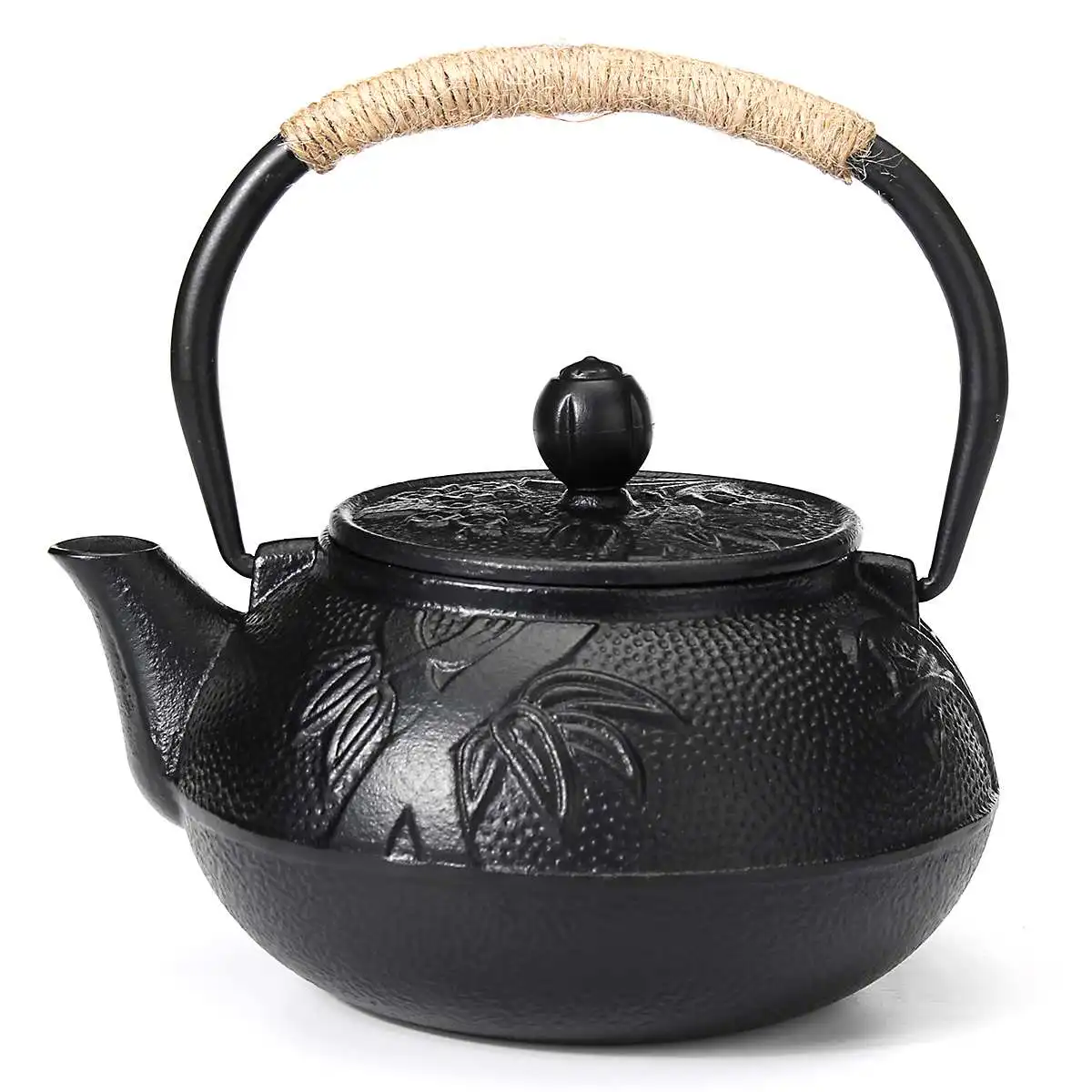 0.6L Japanese Cast Iron Kettle Tetsubin Teapot Kettle with Stainless Steel Infuser Strainer Plum BlossomTeapot
0.6L Japanese Cast Iron Kettle Tetsubin Teapot Kettle with Stainless Steel Infuser Strainer Plum BlossomTeapot