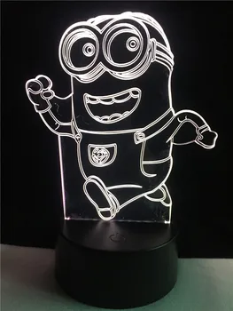 Light Minions Cartoon Little Yellow Man Night Light 7 Color Change Boys' and Girls’ Featival Gift Popular
Light Minions Cartoon Little Yellow Man Night Light 7 Color Change Boys' and Girls’ Featival Gift Popular